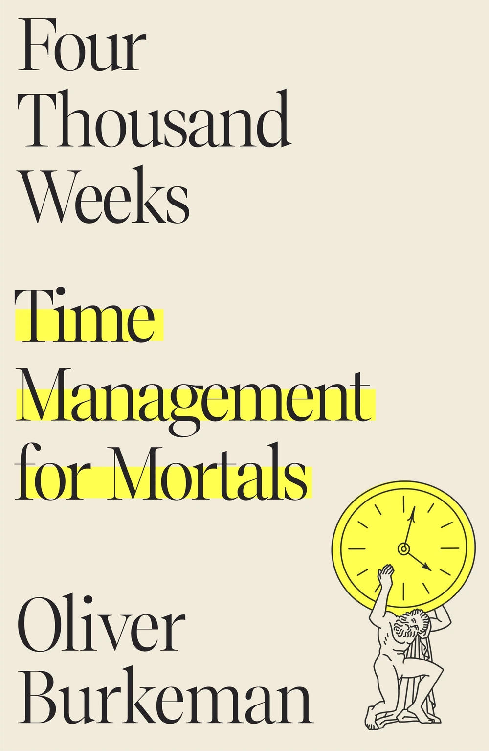 Okładka: Four Thousand Weeks — Oliver Burkeman