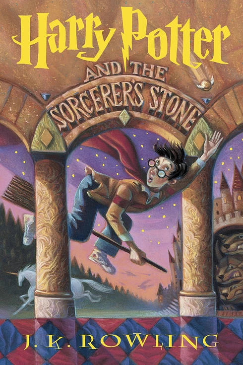 Okładka: Harry Potter and the Sorcerer's Stone — J.K. Rowling
