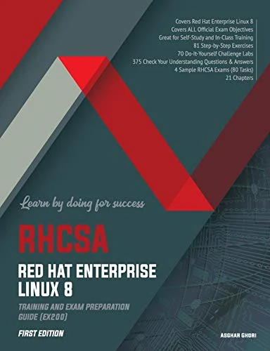 Okładka: RHCSA Red Hat Enterprise Linux 8 — Asghar Ghori