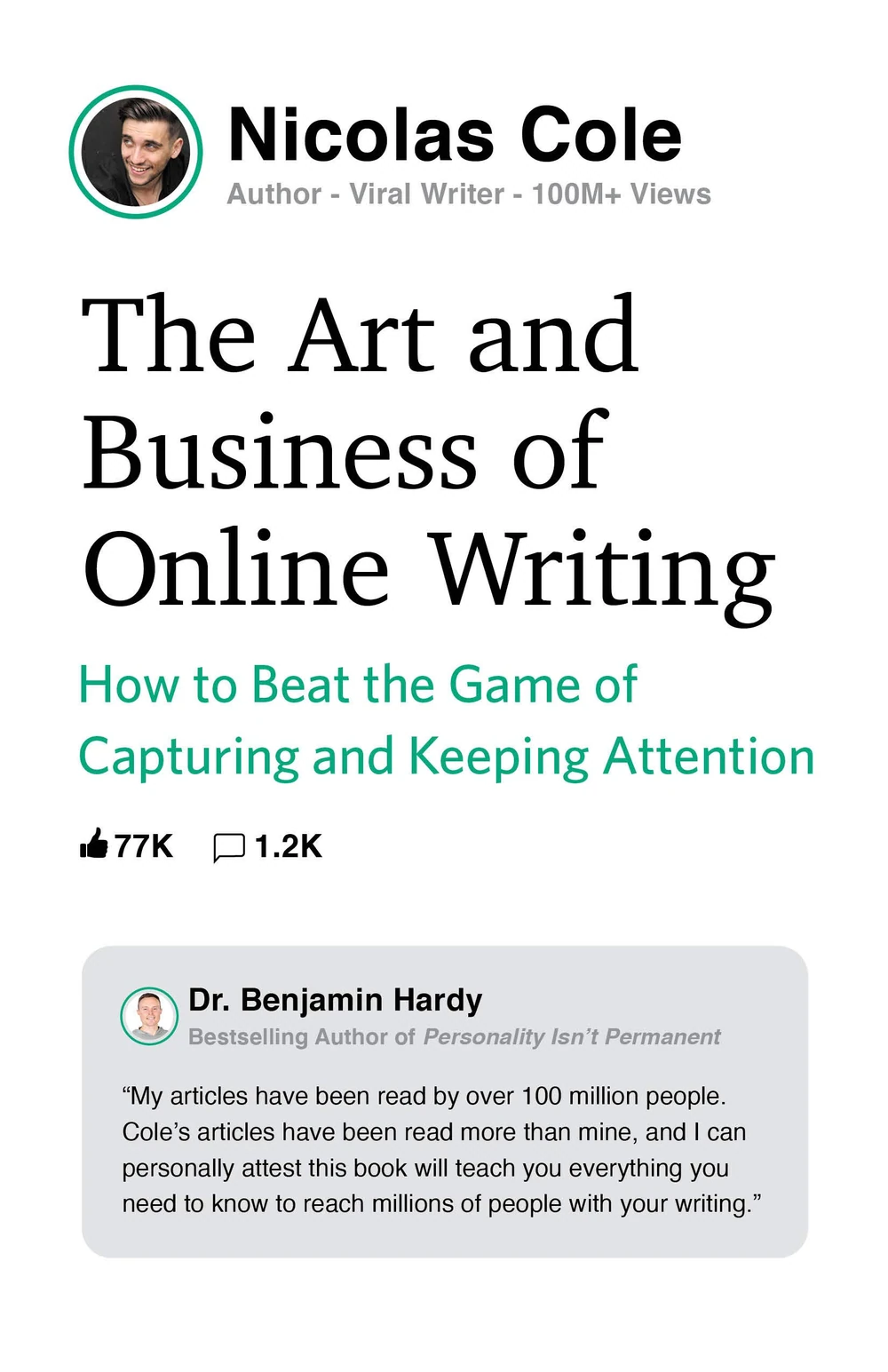 Okładka: The Art and Business of Online Writing — Nicolas Cole