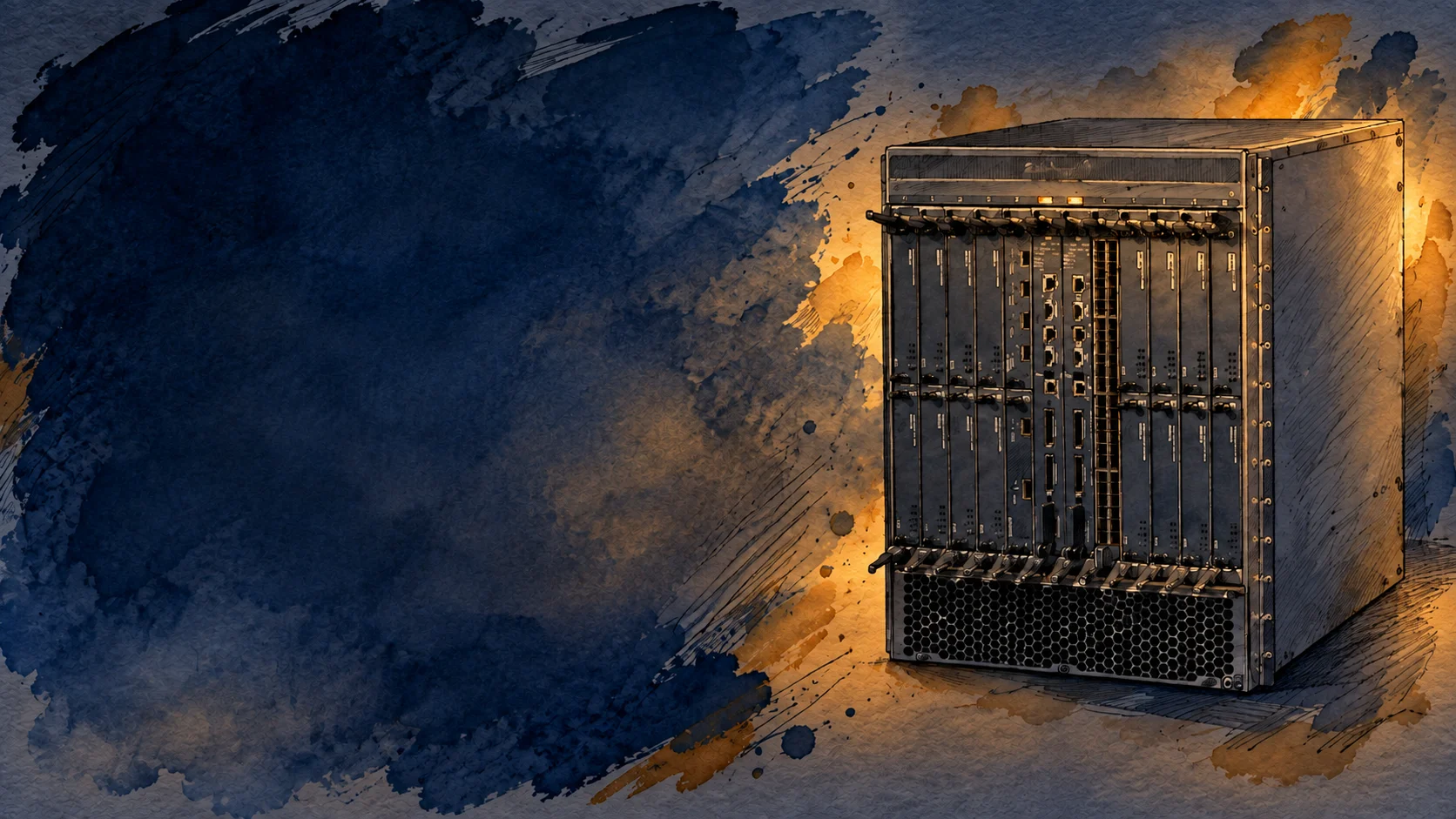 Certyfikacja Nokii (Alcatel-Lucent) – NRS I — ilustracja tuszem i akwarelą
