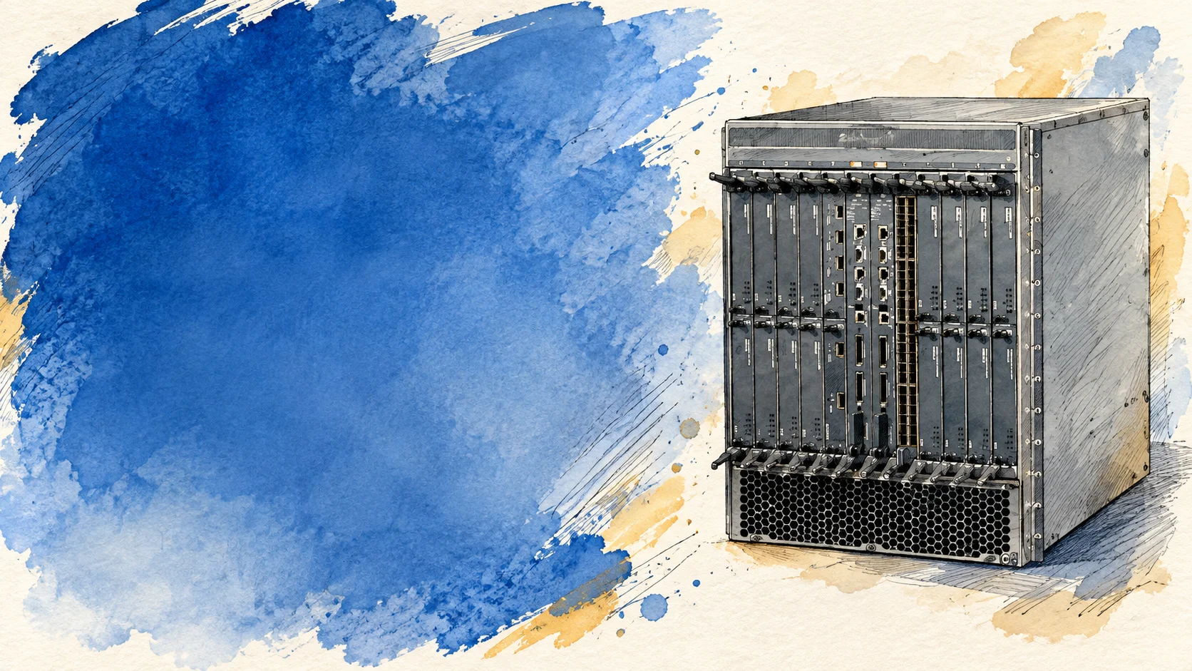Certyfikacja Nokii (Alcatel-Lucent) – NRS I — ilustracja tuszem i akwarelą