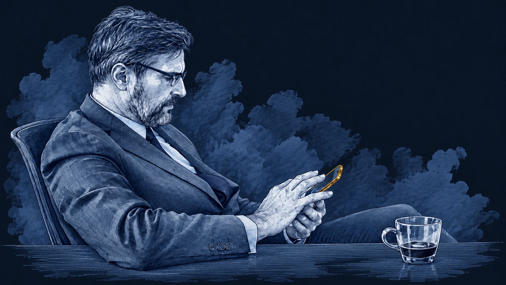 Ilustracja tuszem i akwarelą na podstawie oryginalnej okładki: Wi-Fi CERTIFIED Enhanced Open & Easy Connect
