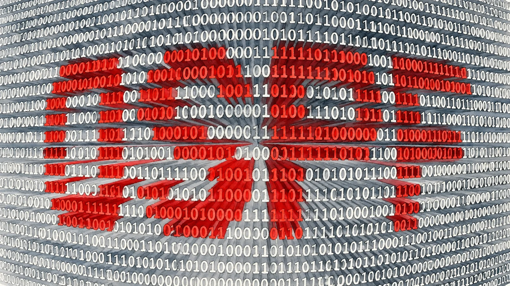 Ilustracja tuszem i akwarelą na podstawie oryginalnej okładki: Maszyna stanowa OSPF