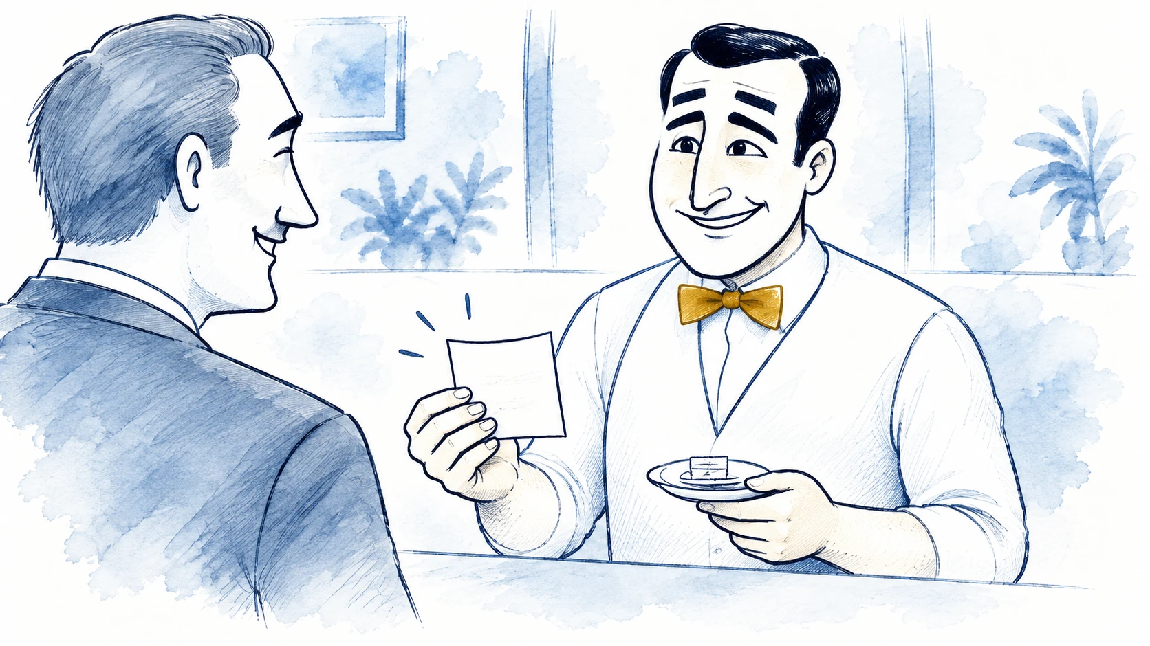 Ilustracja tuszem i akwarelą na podstawie oryginalnej okładki: Podstawy API