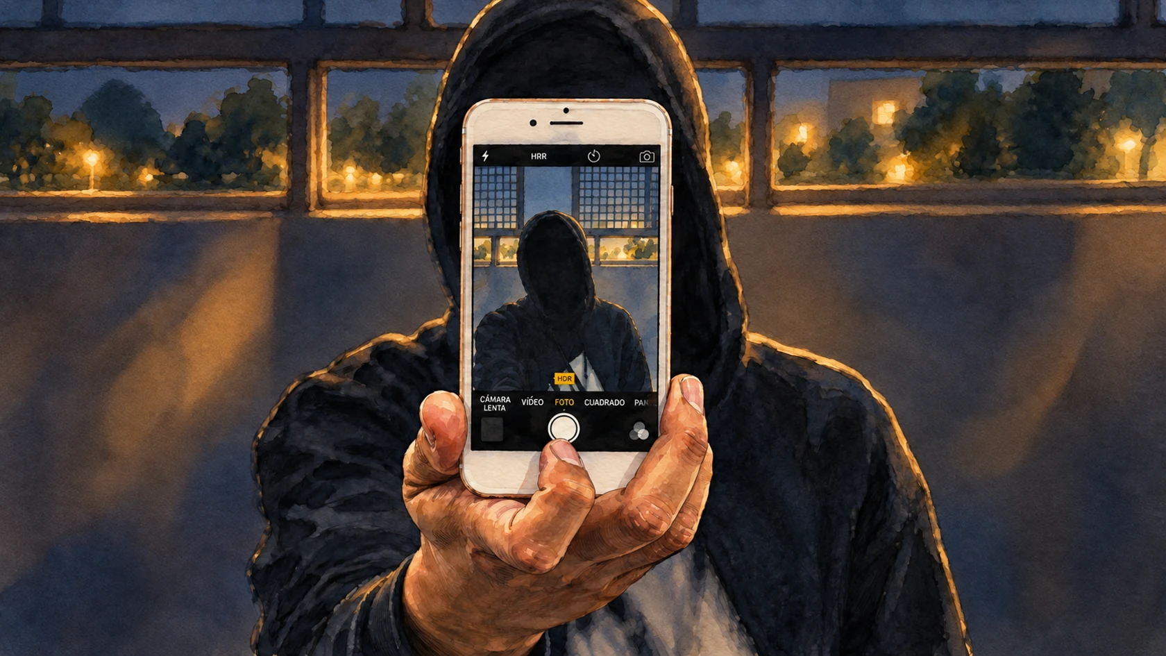 Ilustracja tuszem i akwarelą na podstawie oryginalnej okładki: Hotspot – wylęgarnia zagrożeń