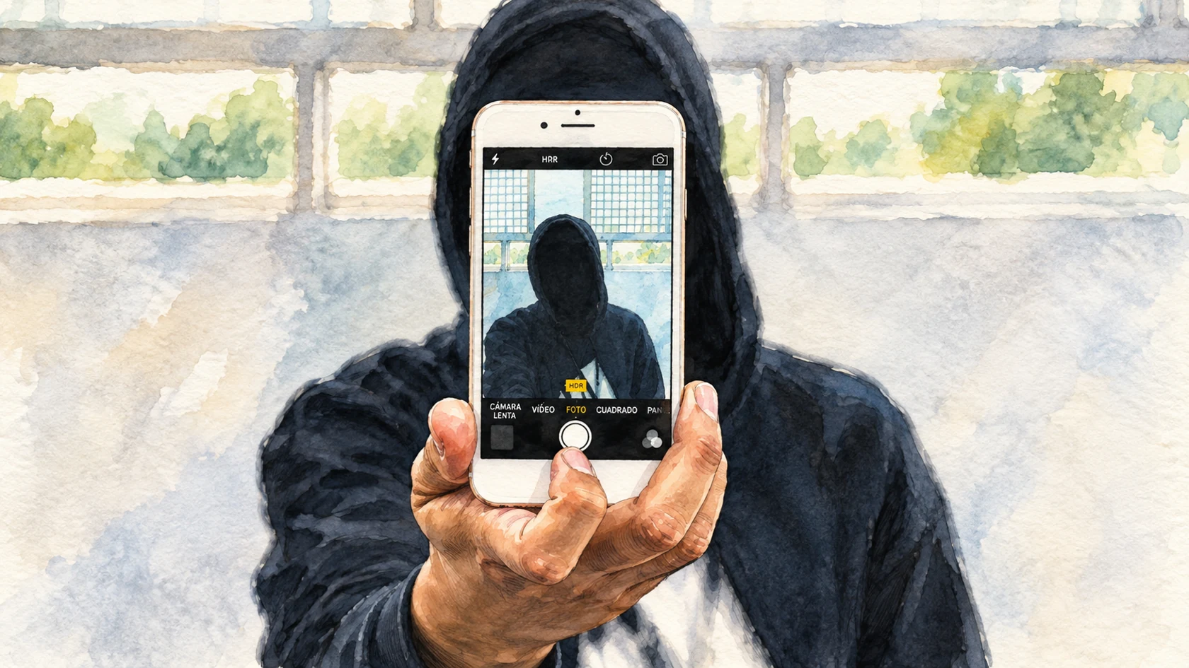 Ilustracja tuszem i akwarelą na podstawie oryginalnej okładki: Hotspot – wylęgarnia zagrożeń